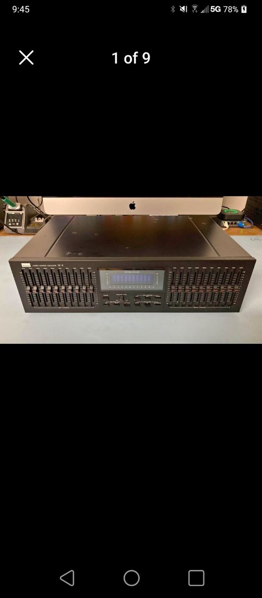 Sansui SE-8 Graphic EQ | 2 Channel | Stereo L/R RCA | Black