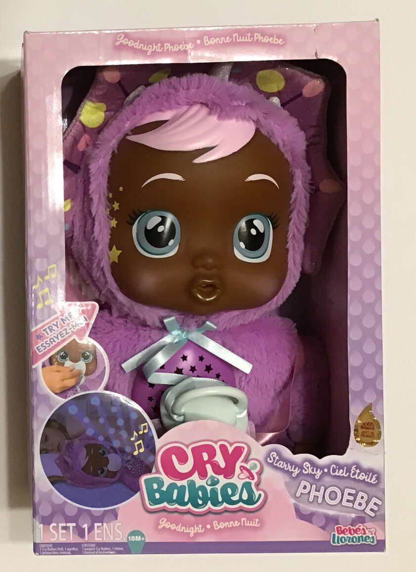 NEW Cry Babies Goodnight Starry Sky Phoebe Interactive Doll
