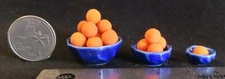 ONLY - Nesting Bowls Cobalt Blue Set 3 Kitchen Food Serving 1:12 Doll Mini B5098