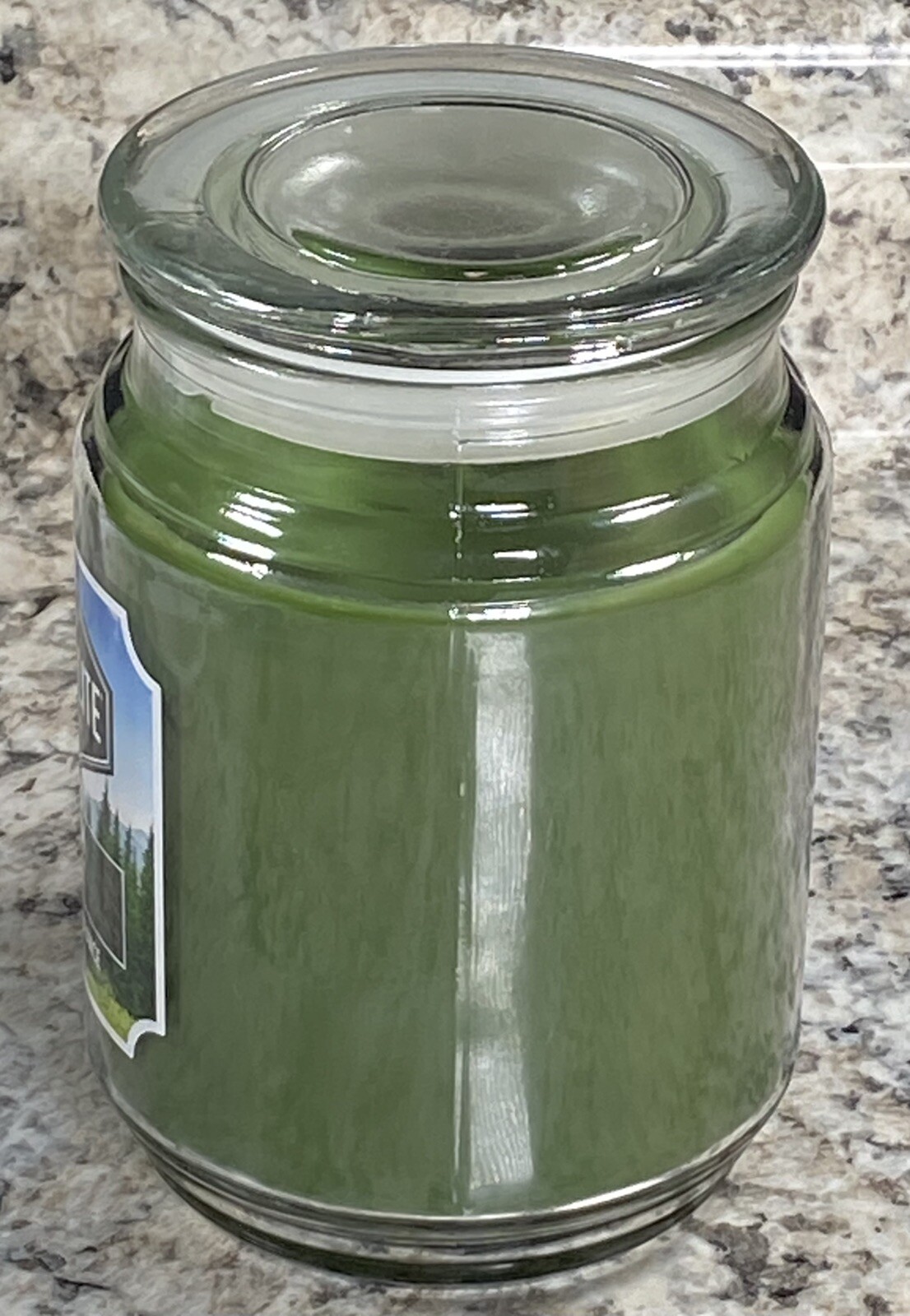 Candlelite 18 oz Candle Single Wick Balsam Forest Glass Jar W/ Lid