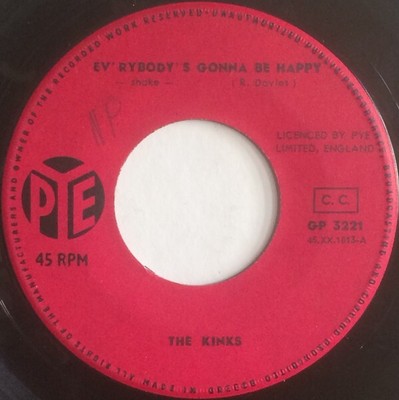 The Kinks -Everybody Is Gonna Be Happy /Who'll Be The Next In Line  Greece  1965