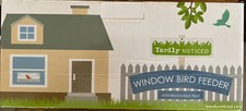 Large Acrylic Window Bird Feeder w/Removable Tray Suction Cups  Drain Holes