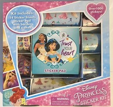 New Disney Princess Sticker Kit - Over 1,000 Stickers  Sticker Pad