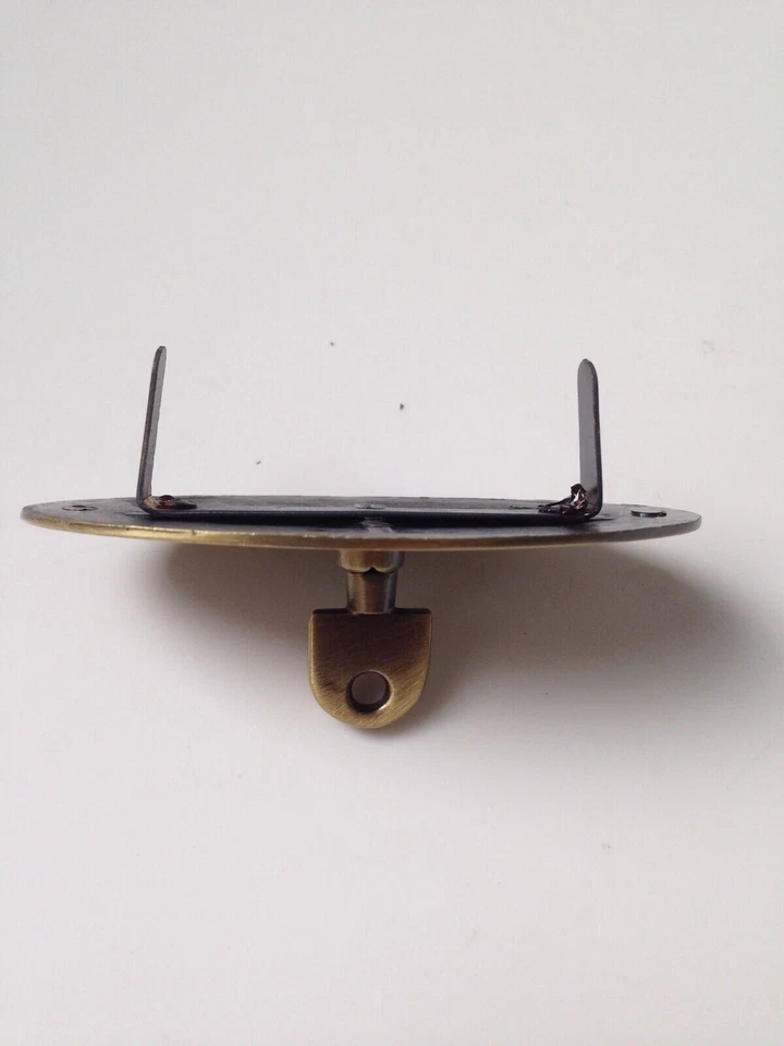 Large Mulberry-type Handbag Padlock, Turnlock, Clasp Antique Brass — 第 2/2 张图片