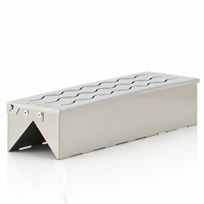 BBQ-Toro Edelstahl Räucherbox "Triangle" | 31 x 8,5 x 6,5 cm | BBQ Smokerbox