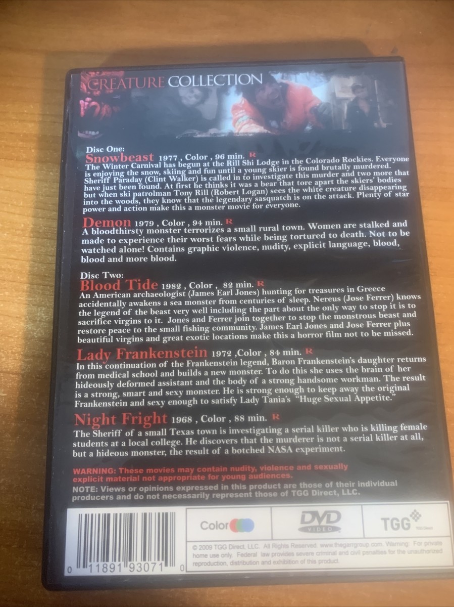 (未使用･未開封品)Creepy Creatures [DVD] Claw (DVD) (Dinosaur Sci-Fi Horror Movie) 81 Minutes CC-2021
