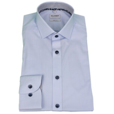 Olymp Level Five Men's Business Shirt Blue 204354 11 Bleu