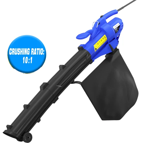 5000W Leaf Blower 3IN1 Electric Garden Vacuum Hoover Van Mulcher Shredder W/ Bag