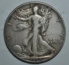 1938-D   WALKING LIBERTY HALF DOLLAR  {{{T480