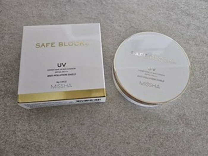 MISSHA Safe Block RX Cover Tone-Up Sun Cushion SPF50+ PA++++ – Flawless Glow - Image 3 of 4
