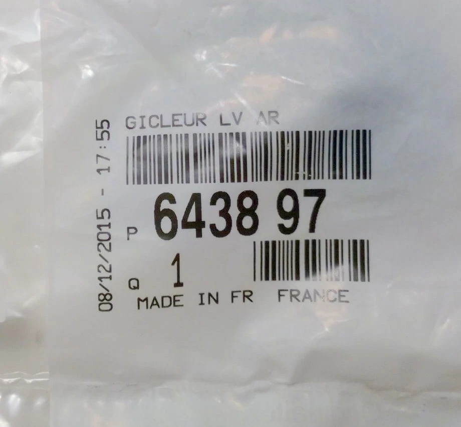 Gicleur de Lave-Glace Arrière d'Origine pour Citroën Saxo - 643897 - Photo 2/2