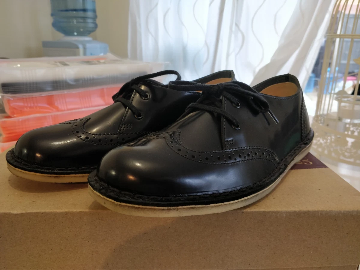 CLARKS ORIGINALS JINK BROGUE BLACK LEATHER WORLDWIDE SHIPPING UK 4 C | eBay