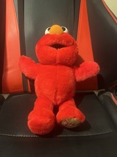 Tickle Me Elmo Plush Toy Sesame Street Red Talking Stuffed Animal Tested Working