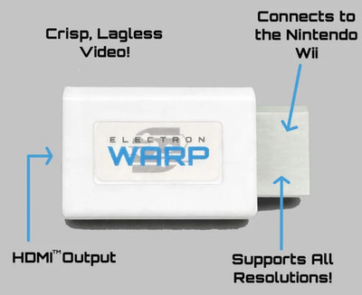 ELECTRONWARP WII HDMI ADAPTER | PLUG & PLAY | NTSC/PAL COMPATIBLE | USA SHIPPER