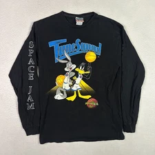 Junk Food Tune Squad Space Jam Long Sleeve Shirt Adult Sz M Looney Tunes Jordan