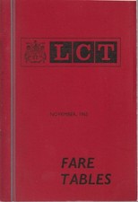 LEEDS CITY TRANSPORT BUS FARETABLE BOOK NOV 1965