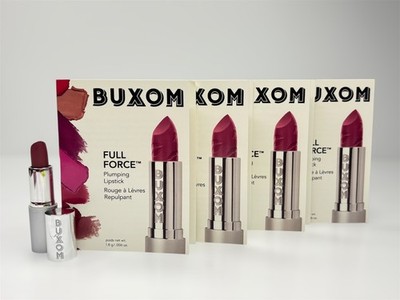 Buxom Full Force Plumping Lipstick 1.8g Travel mini Dolly Dreamer  NEW  4 pac