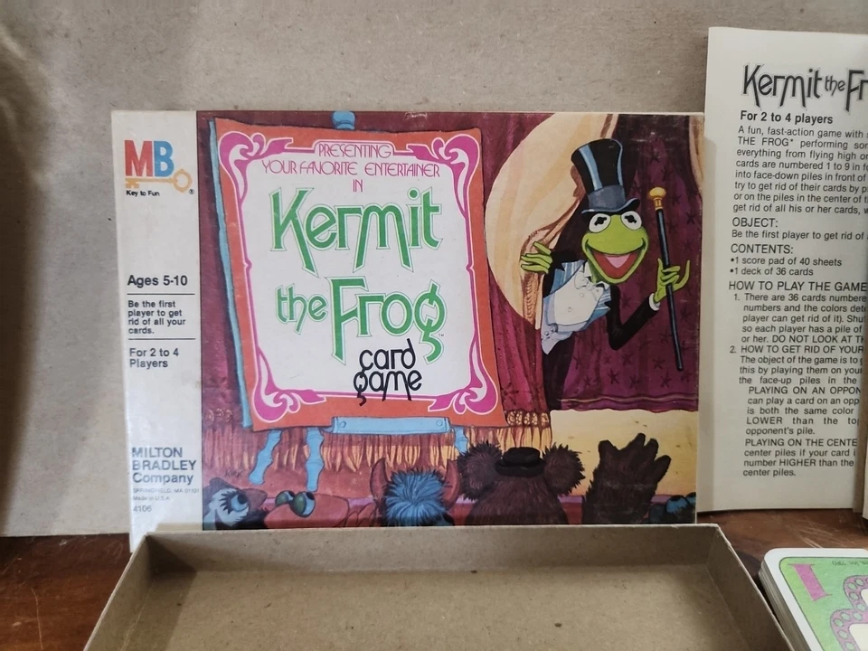 Vintage 1980 Kermit the Frog Card Game by Milton Bradley MB 4106 Complete - Image 2 of 4
