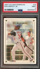 2007 U.D Masterpieces #29 Ken Griffey Jr. MINT PSA 9 Cincinnati Reds 5874