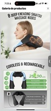 Masajeador Shiatsu de espalda y cuello con calor, almohada de masaje el ctrica