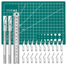 Craft Knife Precision Hobby Knife Kit with 2 Exacto Knife and 20 PCS Exacto