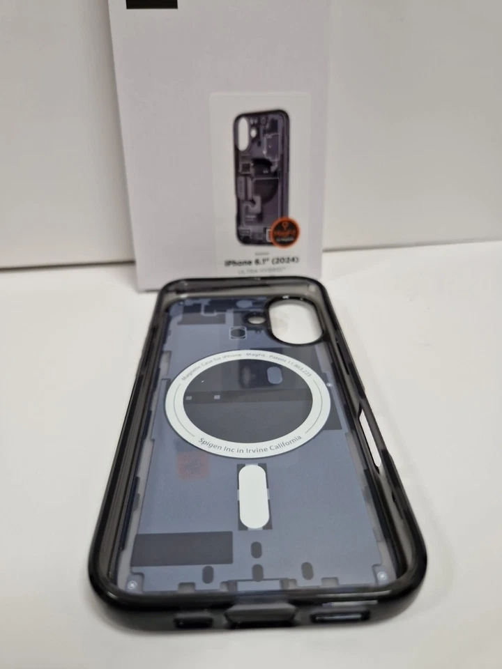 Spigen iPhone 16 Ultra Hybrid Magfit Case Magsafe Zero One Dark Grey - Image 4 of 4