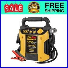 EverStart Maxx 1000 Peak Amp Jump Starter with 120 PSI Compressor, 3 USB Ports