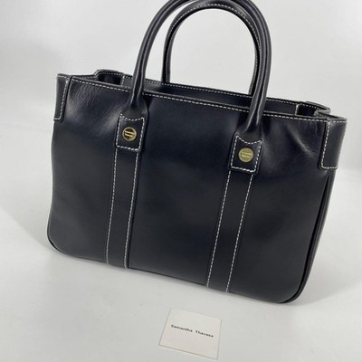 Samantha Thavasa Leather Tote Bag Genuine Leather Large Handbag Samantha Thavasa Leather Tote Bag Genuine Leather Large Handbag