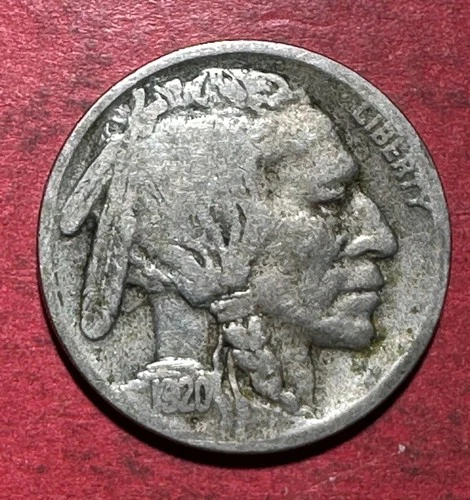 1920D US Buffalo Nickel! "Denver" Mint! Good! Old US Coin!