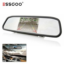 ESSGOO 4.3" Auto Rückspiegel Monitor Für Rückfahrkamera Einparkhilfe Nachtsicht