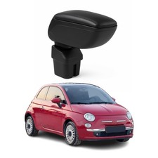 Mittelarmlehne Armlehne für Fiat 500 500C 2007-2015 mit adapter ABS Schwarz