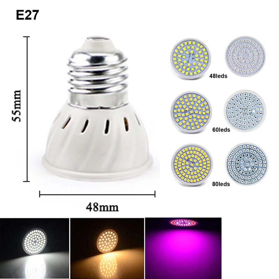 GU10 MR16 E27 E14 LED Bulb 5W 8W 10W Light Bulb Spotlight SMD2835 Lamp Downlight - Image 4 of 4