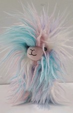 Retired Jellycat Lovely Llama Soft Toy Plush 12 Inch Pastel Lilac Aqua Pink VGC