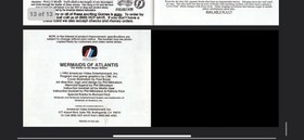 Mermaids Of Atlantis:The Riddle Of The Magic Bubble(NES 1991) Clean-Dustcover