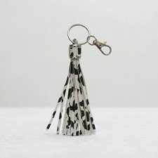 Spotty Dotty Dalmation Effect Keyring Tassel With  Detachable Key Clasp