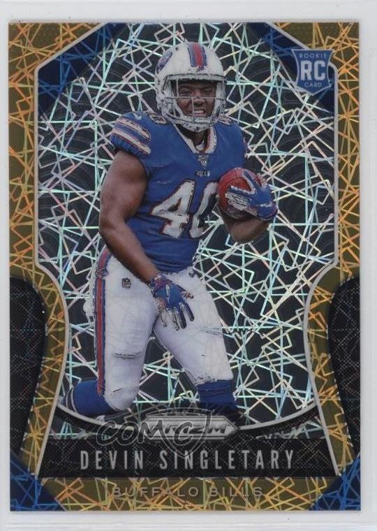 2019 Panini Prizm Rookies Lazer Prizm Devin Singletary #335 Rookie RC uk2
