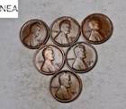 (6) 1916-D Lincoln Wheat Cent Set/Lot ~ Fine-XF  ~ 6 Coins (ZWL43)