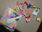 Vtg Barbie Doll Shoes Heels Tennis Misc Purses Grey Ken Shoes