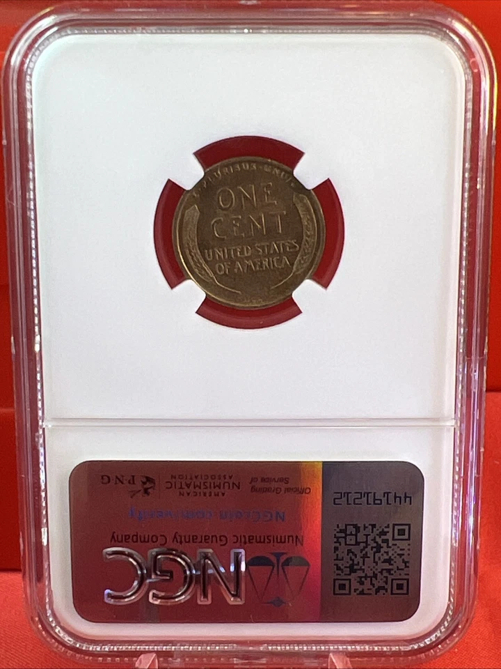 1909 VDB Lincoln Wheat Cent NGC MS63 RB Toned Gem - Image 4 of 4