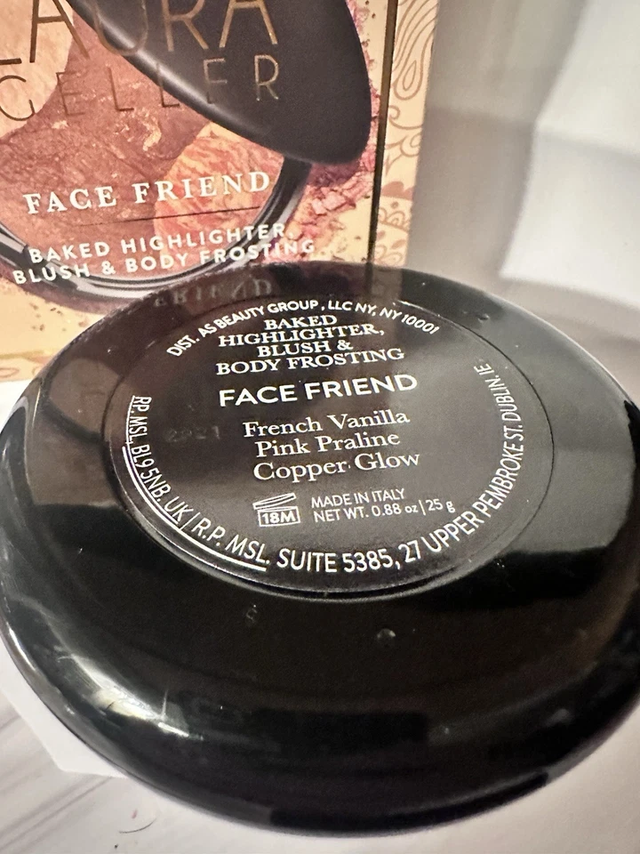 Laura Geller- Face Friend- Baked Highlighter, Blush & Body Frosting .88oz _ NIB - Image 4 of 4