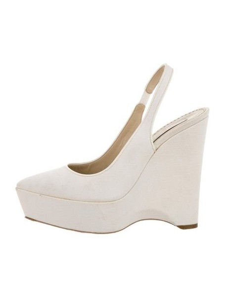 Women Stella McCartney Heels White Textile 39