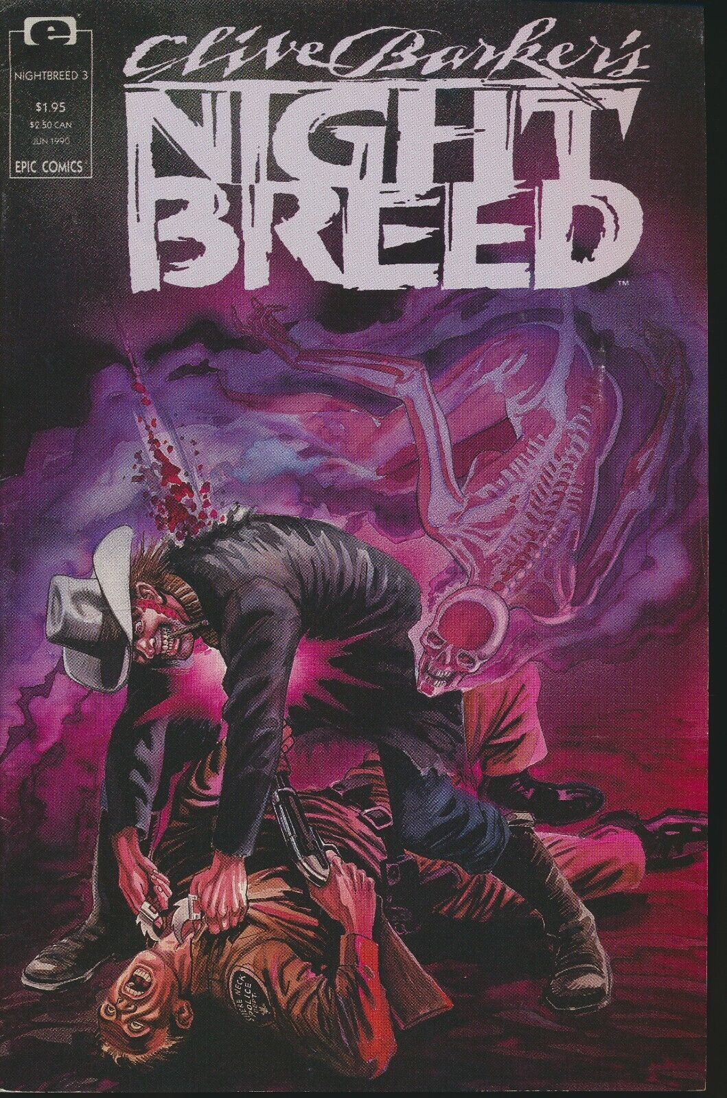 Clive Barker's "Night Breed" Epic Comics June 1990 Vol. 1 Issue 3