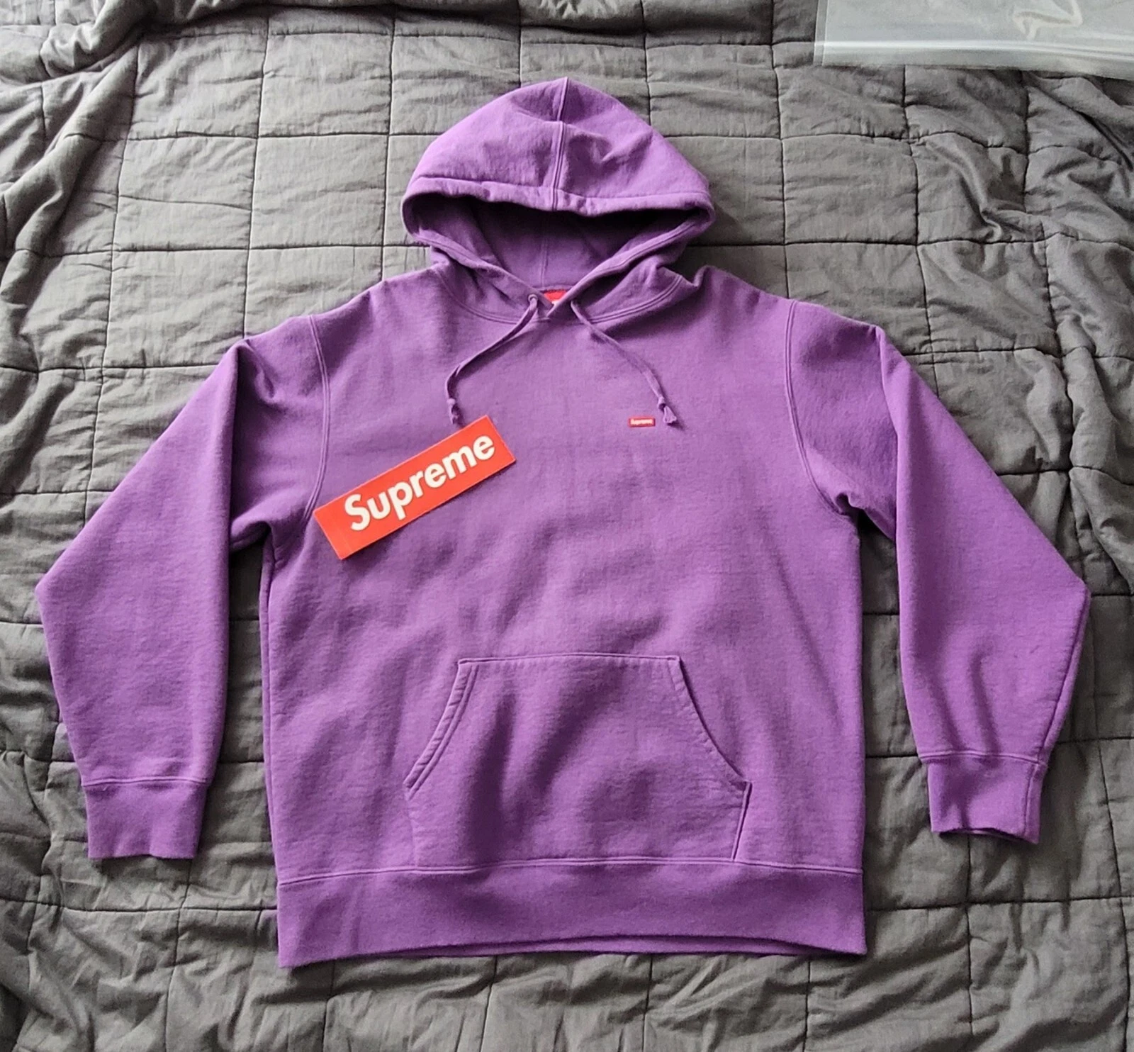 NEUF Supreme PETITE BOITE SWEAT SHIRT À CAPUCHE FW22 ~ Violet ~ Moyen
