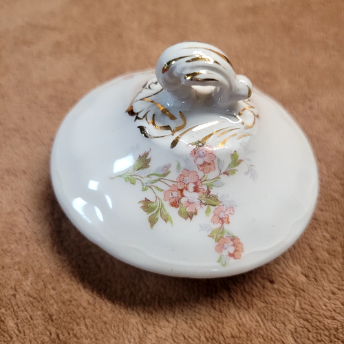 Homer Laughlin Hudson Zuckerdose mit Deckel Floral Selten Vintage Made in USA - Bild 10 von 20