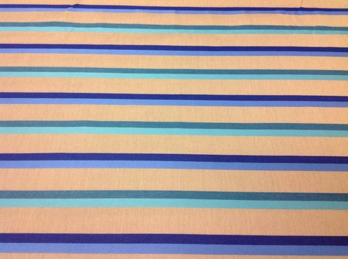 Ombrellone/Argento Stato OUTDOOR Tessuto - Festival Strisce/Mare Profondo - 3,25 iarde (41436) - Foto 1 di 3