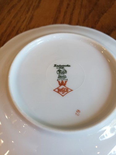 Set (6) Pasco Hutschenreuther Silvia Dessert Plates Bavaria Germany - Picture 6 of 6