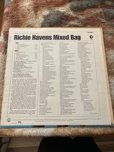 Richie Havens *Mixed Bag *LP record *SE-4698 *MGM *NM-/VG+ *stereo *VINYL *ROCK - Picture 8 of 12