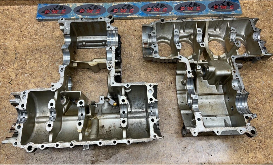 1980 Honda CB650 Motor Motor Cases Manivela Bloco CB 650 C CB650C 80 - Imagem 2 de 2