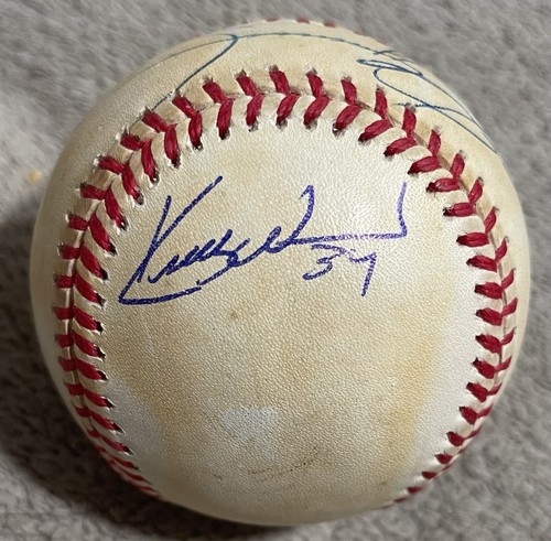 Sammy Sosa & Kerry Wood Signed ONL Baseball ‘98 Chicago Cubs MVP ROY JSA + PROOF - Picture 4 of 10