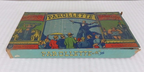 Vintage Selchow & Righter Parollette No. 36 Game 1946 NOT COMPLETE - Picture 2 of 8